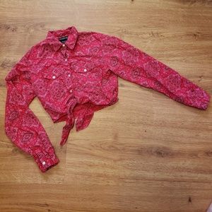 Bandana prairie crop top western